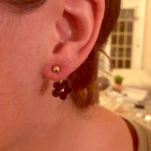 Black and gold ear floaters